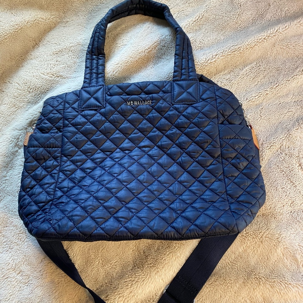 MZ Wallace Navy medium sized tote